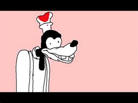 Meme still of Goofy grinning at the camera against a pink background.